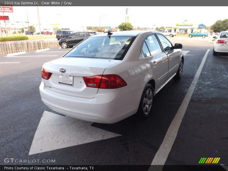 Clear White / Gray 2010 Kia Optima LX