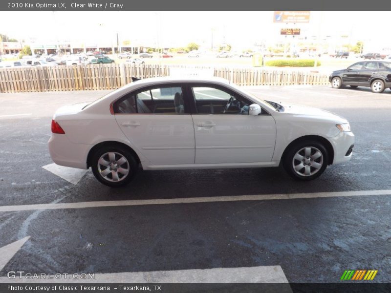 Clear White / Gray 2010 Kia Optima LX