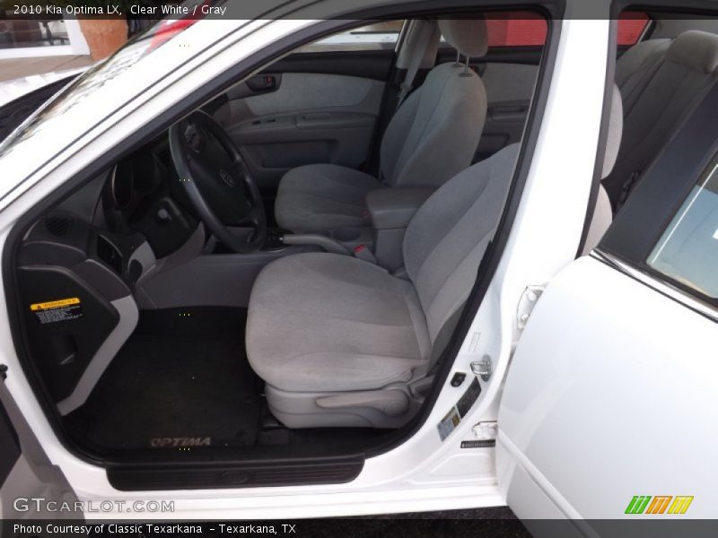 Clear White / Gray 2010 Kia Optima LX