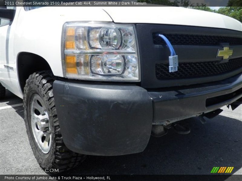 Summit White / Dark Titanium 2011 Chevrolet Silverado 1500 Regular Cab 4x4