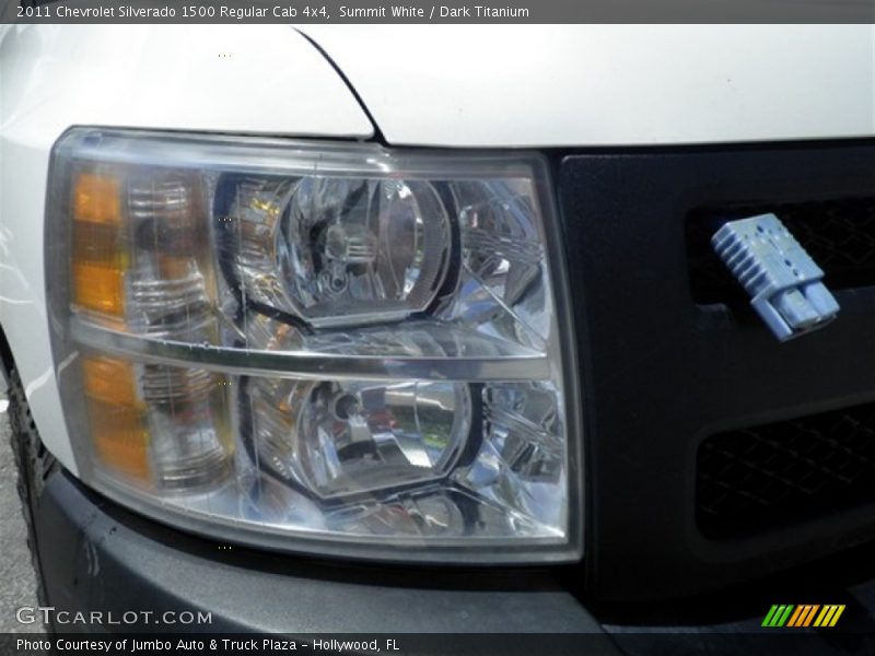 Summit White / Dark Titanium 2011 Chevrolet Silverado 1500 Regular Cab 4x4