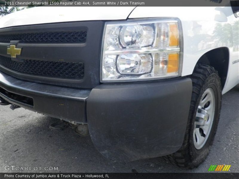 Summit White / Dark Titanium 2011 Chevrolet Silverado 1500 Regular Cab 4x4