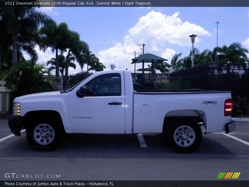 Summit White / Dark Titanium 2011 Chevrolet Silverado 1500 Regular Cab 4x4