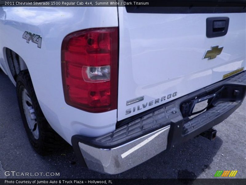 Summit White / Dark Titanium 2011 Chevrolet Silverado 1500 Regular Cab 4x4
