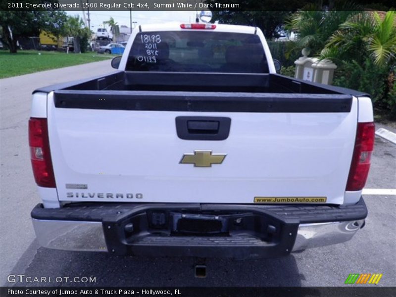 Summit White / Dark Titanium 2011 Chevrolet Silverado 1500 Regular Cab 4x4