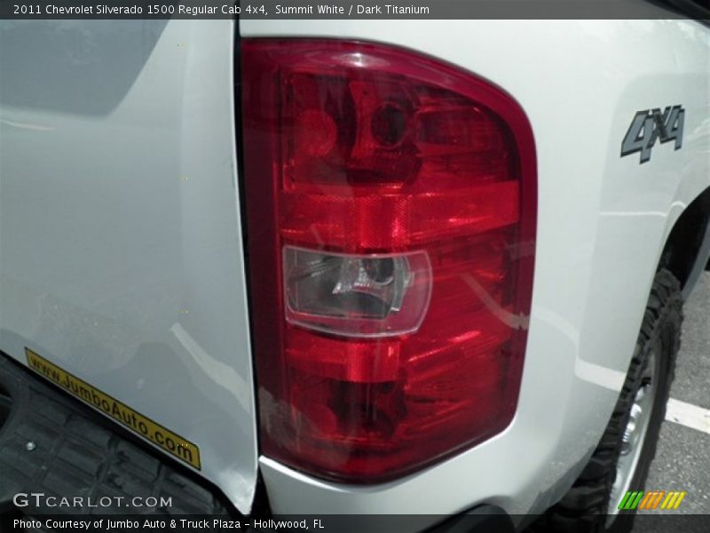 Summit White / Dark Titanium 2011 Chevrolet Silverado 1500 Regular Cab 4x4
