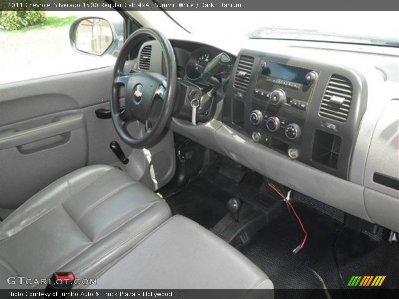 Summit White / Dark Titanium 2011 Chevrolet Silverado 1500 Regular Cab 4x4