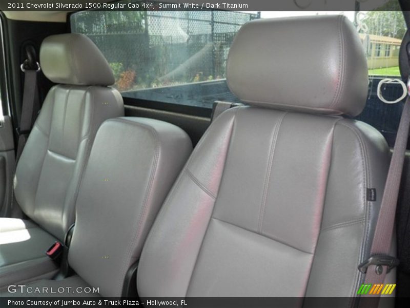 Summit White / Dark Titanium 2011 Chevrolet Silverado 1500 Regular Cab 4x4