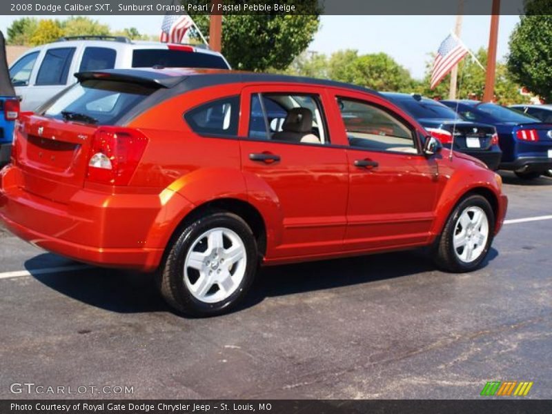 Sunburst Orange Pearl / Pastel Pebble Beige 2008 Dodge Caliber SXT