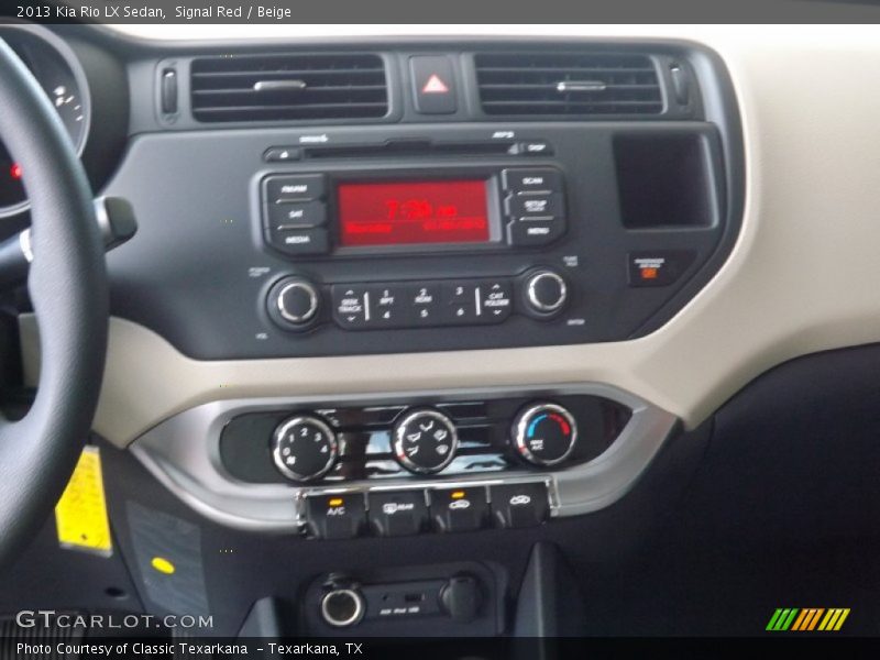 Signal Red / Beige 2013 Kia Rio LX Sedan