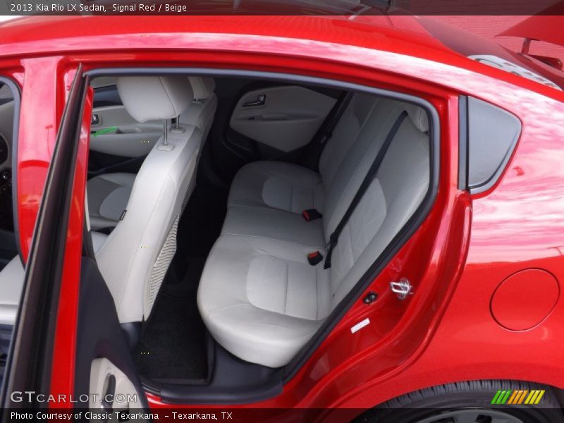 Rear Seat of 2013 Rio LX Sedan