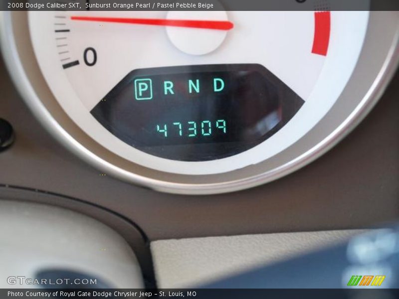 Sunburst Orange Pearl / Pastel Pebble Beige 2008 Dodge Caliber SXT
