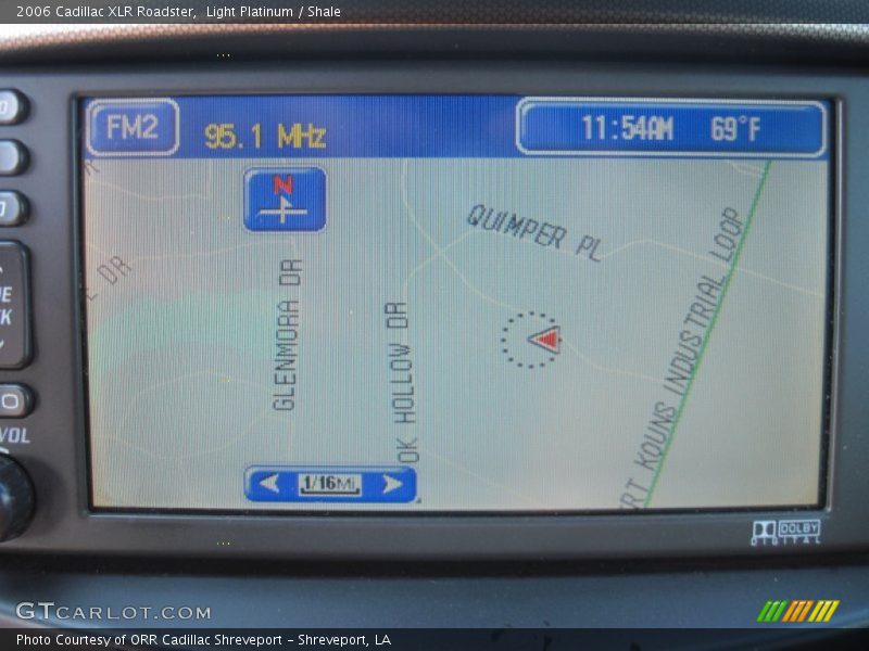 Navigation of 2006 XLR Roadster