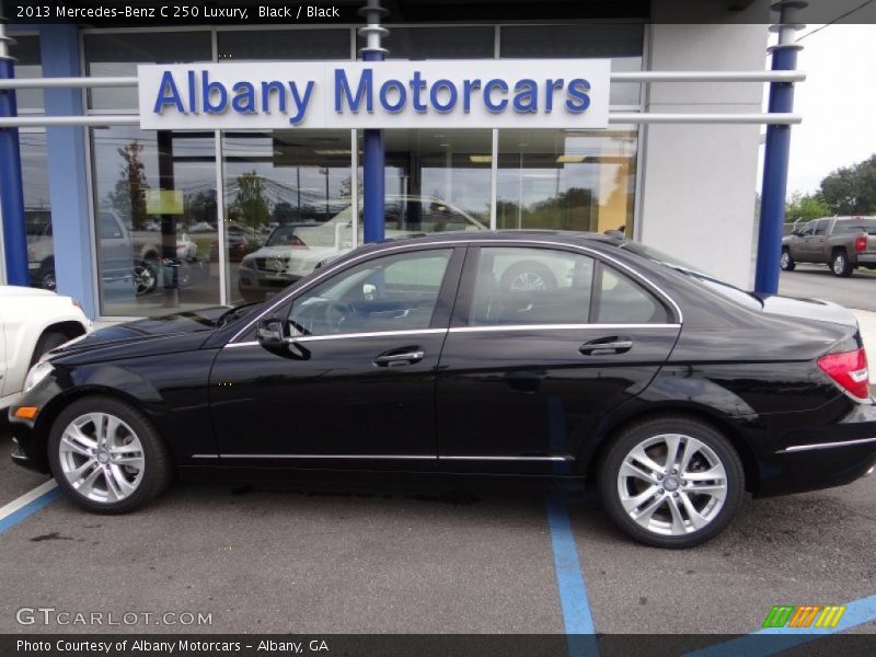 Black / Black 2013 Mercedes-Benz C 250 Luxury