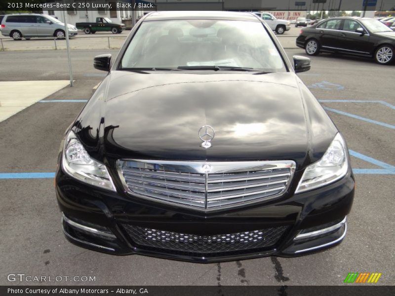 Black / Black 2013 Mercedes-Benz C 250 Luxury