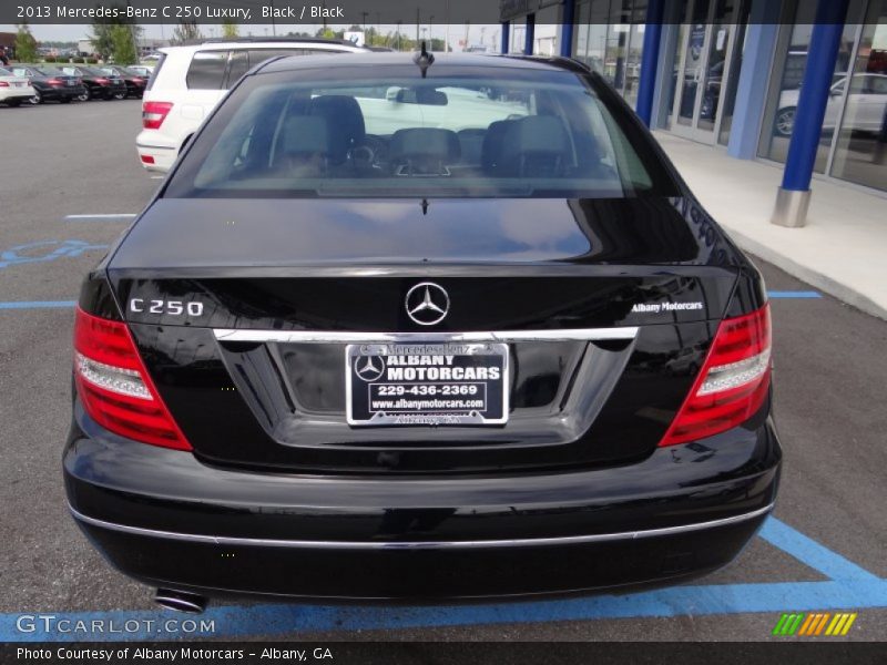 Black / Black 2013 Mercedes-Benz C 250 Luxury