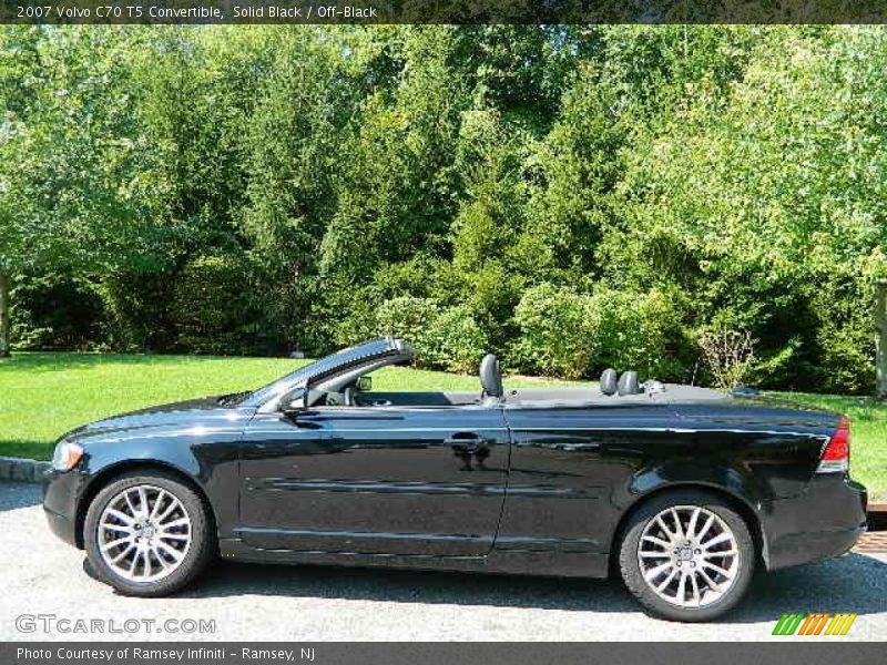 Solid Black / Off-Black 2007 Volvo C70 T5 Convertible