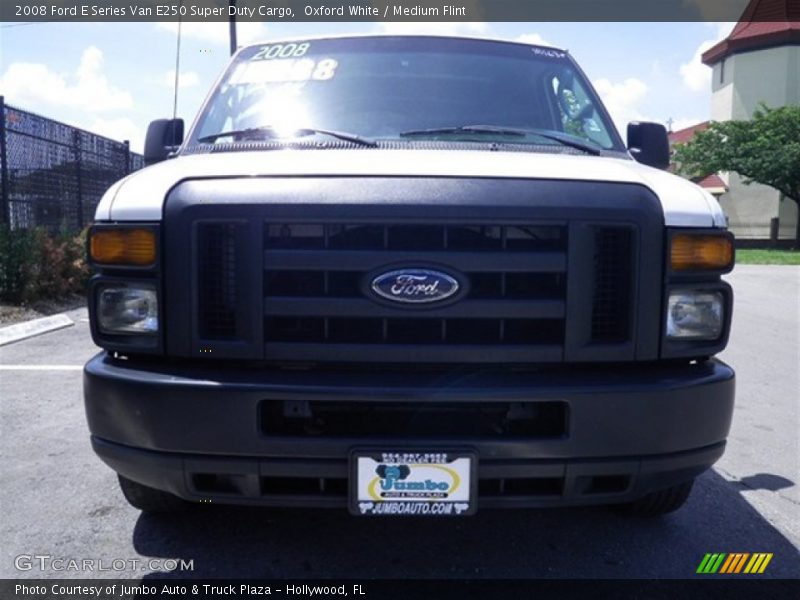 Oxford White / Medium Flint 2008 Ford E Series Van E250 Super Duty Cargo