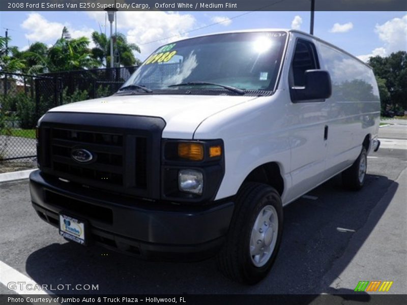 Oxford White / Medium Flint 2008 Ford E Series Van E250 Super Duty Cargo