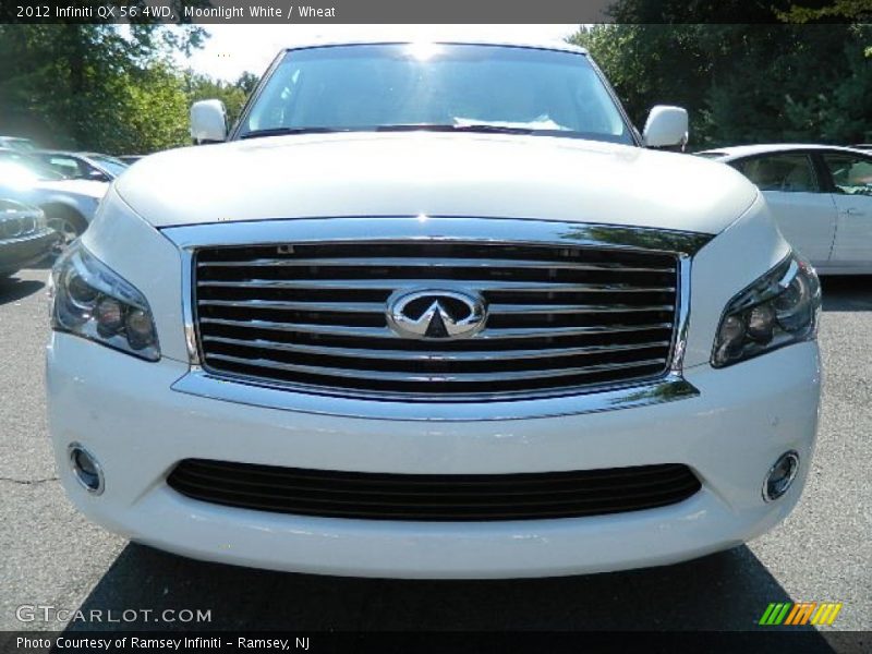Moonlight White / Wheat 2012 Infiniti QX 56 4WD