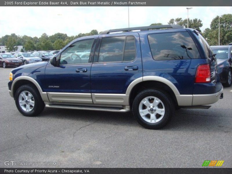 Dark Blue Pearl Metallic / Medium Parchment 2005 Ford Explorer Eddie Bauer 4x4