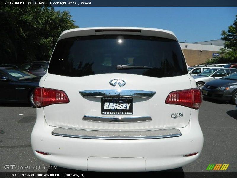 Moonlight White / Wheat 2012 Infiniti QX 56 4WD