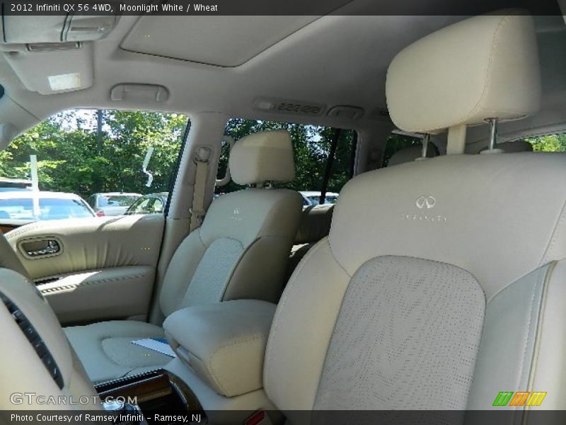 Moonlight White / Wheat 2012 Infiniti QX 56 4WD