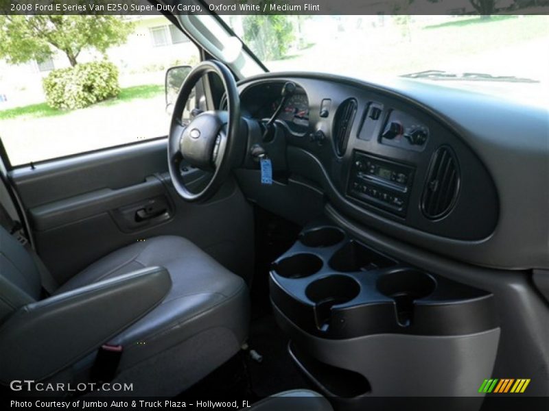 Oxford White / Medium Flint 2008 Ford E Series Van E250 Super Duty Cargo