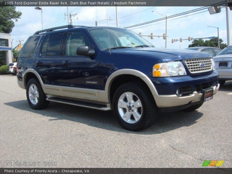 Dark Blue Pearl Metallic / Medium Parchment 2005 Ford Explorer Eddie Bauer 4x4