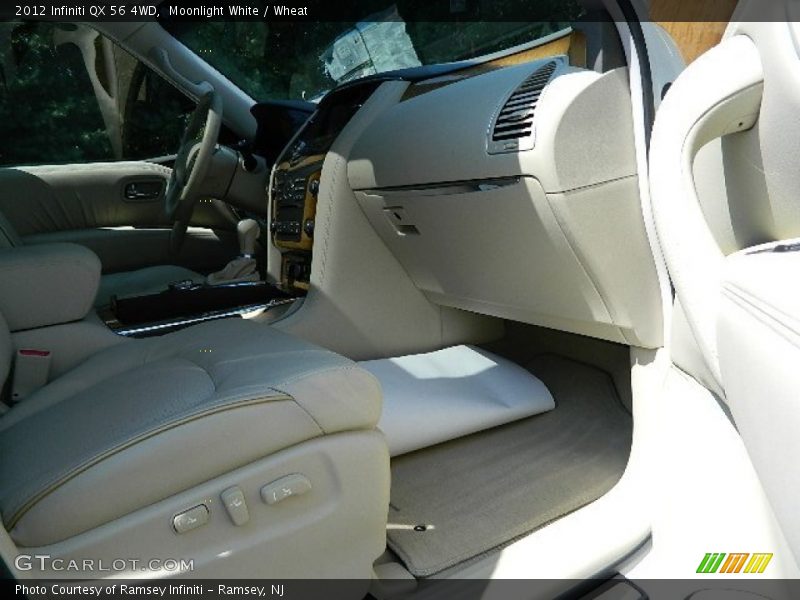 Moonlight White / Wheat 2012 Infiniti QX 56 4WD