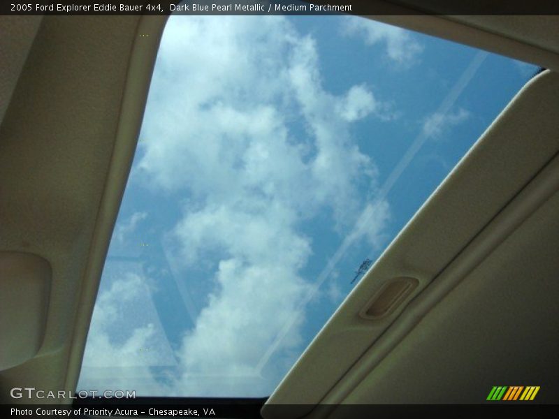 Dark Blue Pearl Metallic / Medium Parchment 2005 Ford Explorer Eddie Bauer 4x4