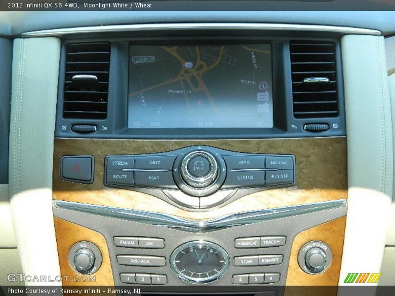 Moonlight White / Wheat 2012 Infiniti QX 56 4WD