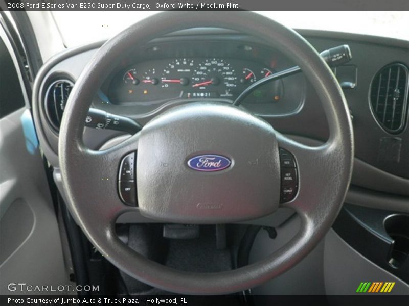 Oxford White / Medium Flint 2008 Ford E Series Van E250 Super Duty Cargo