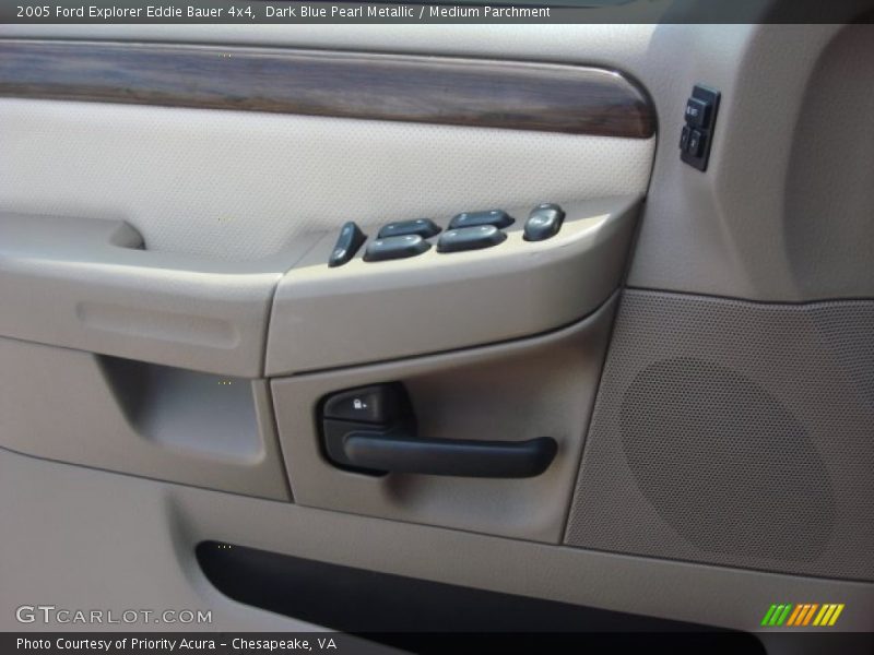 Dark Blue Pearl Metallic / Medium Parchment 2005 Ford Explorer Eddie Bauer 4x4
