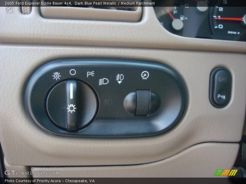 Dark Blue Pearl Metallic / Medium Parchment 2005 Ford Explorer Eddie Bauer 4x4