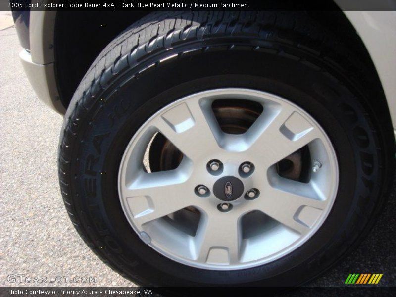 Dark Blue Pearl Metallic / Medium Parchment 2005 Ford Explorer Eddie Bauer 4x4