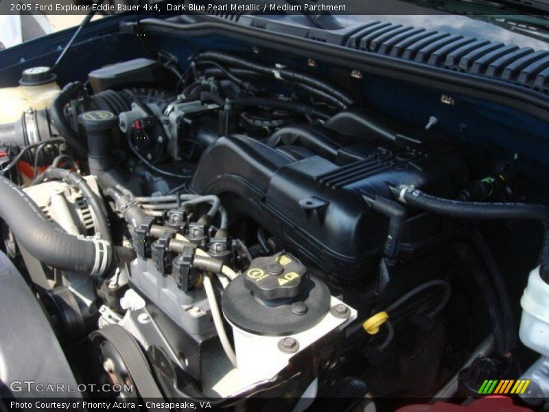 Dark Blue Pearl Metallic / Medium Parchment 2005 Ford Explorer Eddie Bauer 4x4