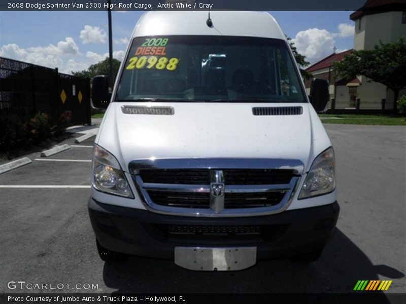 Arctic White / Gray 2008 Dodge Sprinter Van 2500 High Roof Cargo