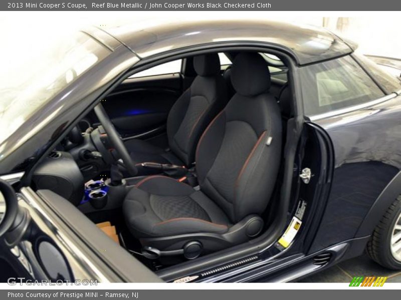  2013 Cooper S Coupe John Cooper Works Black Checkered Cloth Interior