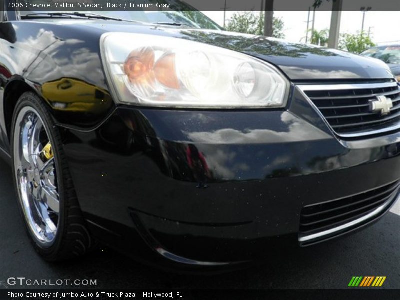 Black / Titanium Gray 2006 Chevrolet Malibu LS Sedan