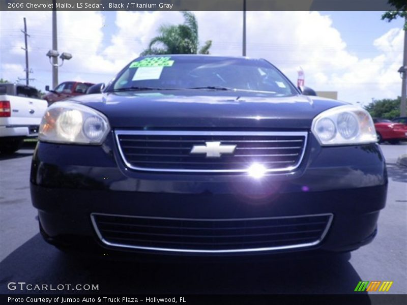 Black / Titanium Gray 2006 Chevrolet Malibu LS Sedan