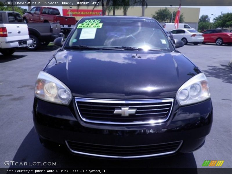 Black / Titanium Gray 2006 Chevrolet Malibu LS Sedan