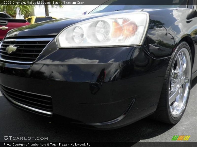 Black / Titanium Gray 2006 Chevrolet Malibu LS Sedan