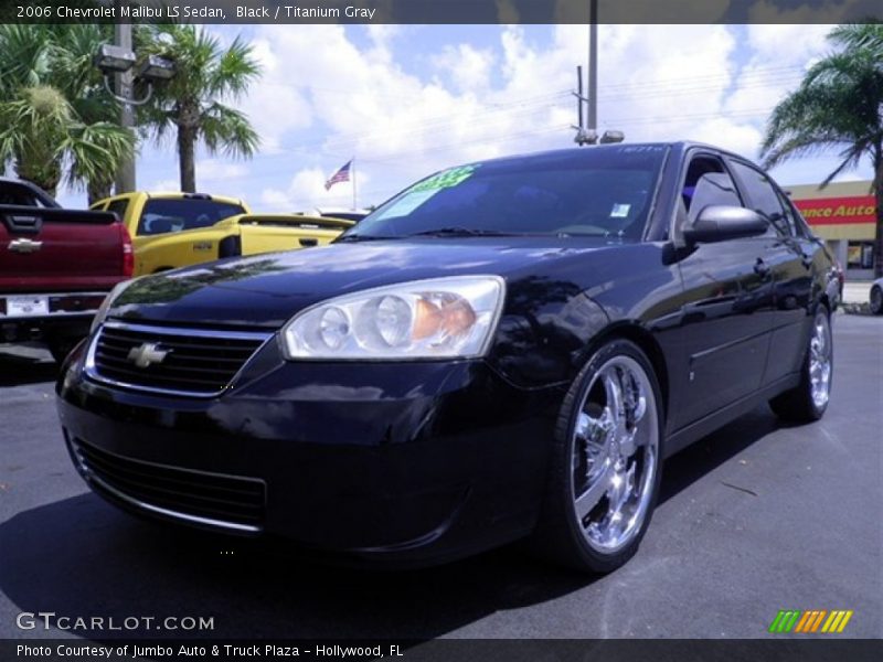 Black / Titanium Gray 2006 Chevrolet Malibu LS Sedan