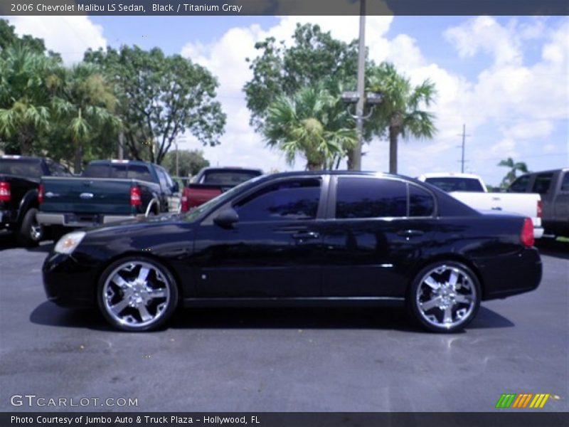 Black / Titanium Gray 2006 Chevrolet Malibu LS Sedan