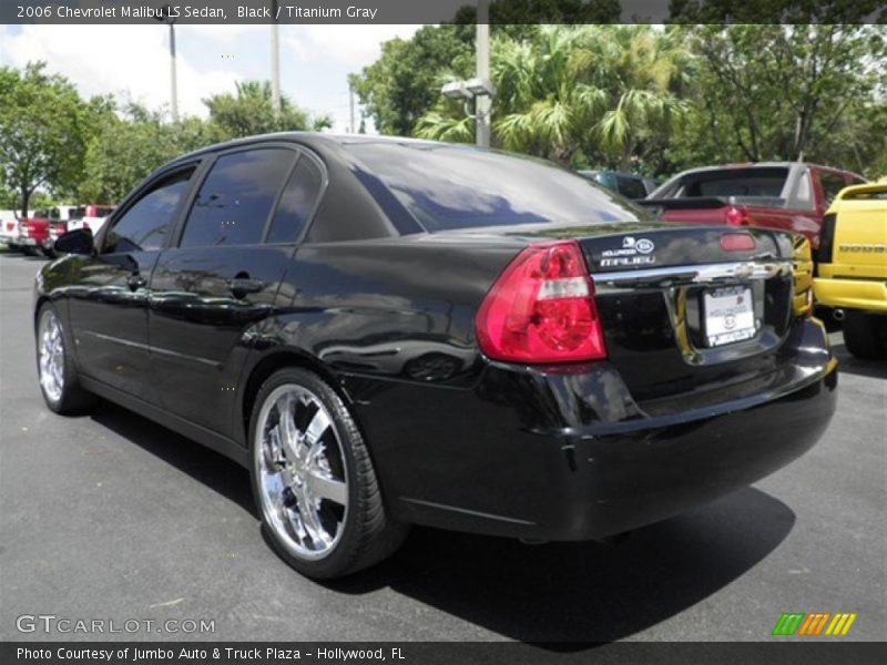 Black / Titanium Gray 2006 Chevrolet Malibu LS Sedan