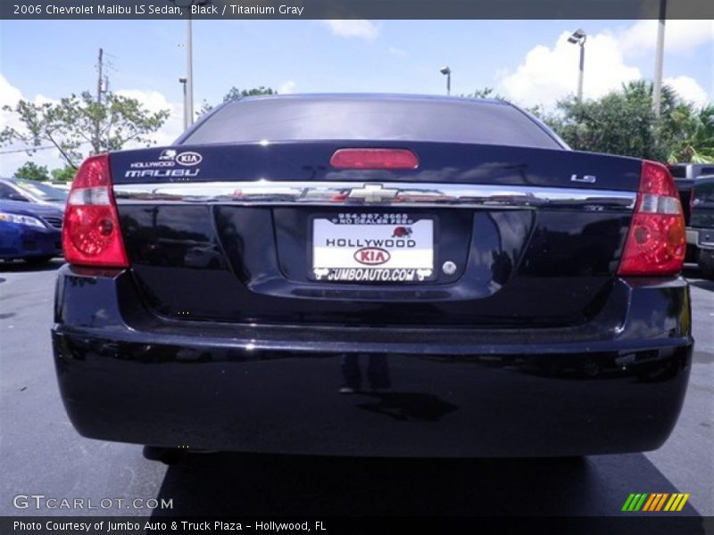 Black / Titanium Gray 2006 Chevrolet Malibu LS Sedan