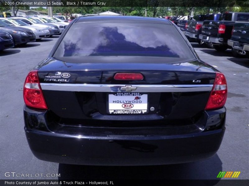 Black / Titanium Gray 2006 Chevrolet Malibu LS Sedan