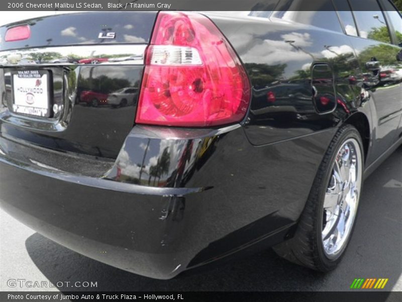 Black / Titanium Gray 2006 Chevrolet Malibu LS Sedan