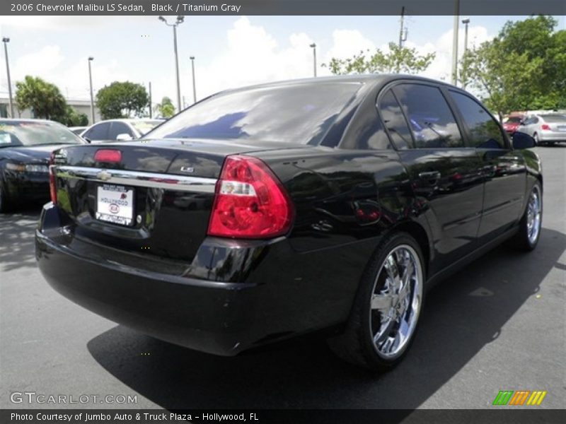 Black / Titanium Gray 2006 Chevrolet Malibu LS Sedan